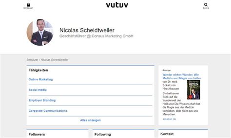 Vutuv: Das einfache Business